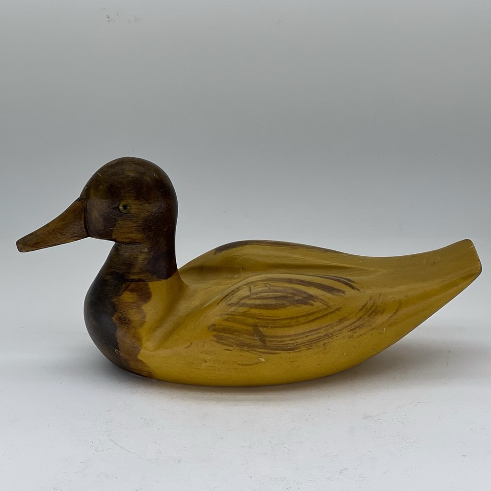Wood Duck Decoy Vintage Farmhouse Country Rustic Carved Primitive Hunting Cabin